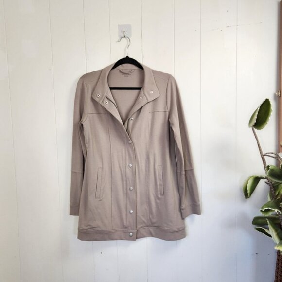 Eileen Fisher Full Zip Sweatshirt Jacket Minimalist Athleisure Activewear small - Picture 11 of 11